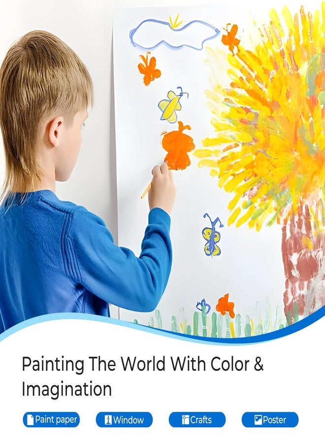 Nicpro 8 Colors Washable Paint Set for Kid (4oz,120 ml), Acrylic Bulk Paint Supplies Non Toxic Children Tempera Paint, Easy Clean Finger Paint for Art Craft DIY, Poster, School, Home,Classroom, Party - Image 5